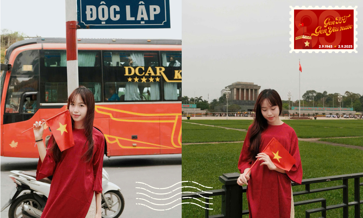 <p class="Normal" dir="ltr" style="text-align:justify;"> Một bộ ảnh đậm chất Tết Độc lập càng làm rộn ràng hơn tinh thần của Trần Nguyễn Bảo Ngọc - FPT Digital những ngày này.<br /> <br /> Đối với Bảo Ngọc, ngày 2/9 không chỉ là ngày Quốc khánh trọng đại của dân tộc, mà còn là dịp để mỗi người Việt Nam nhìn lại lịch sử hào hùng và biết ơn các thế hệ cha ông đã hy sinh vì độc lập, tự do. Cô tin rằng, ngày này giúp thế hệ trẻ cảm nhận rõ hơn tinh thần đoàn kết, niềm tự hào dân tộc và trách nhiệm trong việc tiếp nối, gìn giữ những giá trị ấy.</p> <p class="Normal" dir="ltr" style="text-align:justify;"> Tạm gác lại công việc, Bảo Ngọc sẽ đón ngày lễ trọn vẹn với gia đình, bạn bè, song song là hưởng ứng thêm ‘concert quốc gia’. Những ngày qua, Ngọc cảm nhận rõ bầu không khí náo nhiệt và niềm tự hào lan tỏa khắp văn phòng, qua những hình ảnh, video trên mạng xã hội. “Quân và dân hòa làm một, mọi người đồng lòng, tạo nên sự gắn kết vô cùng đặc biệt. Đó vừa là sự náo nhiệt hào hùng, vừa xúc động, ấm áp và gần gũi hơn bao giờ hết” - Ngọc nói.</p>