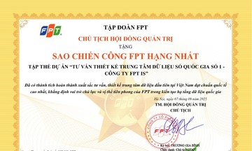 Tập đoàn trao 2 Sao Chiến công FPT cho các tập thể xuất sắc