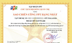 Nhà Phần mềm nhận hai Sao Chiến công FPT