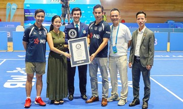 Giải Pickleball do FPT Play đồng tổ chức lập kỷ lục Guiness thế giới