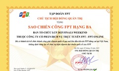 FPT Online nhận Sao chiến công FPT hạng Ba