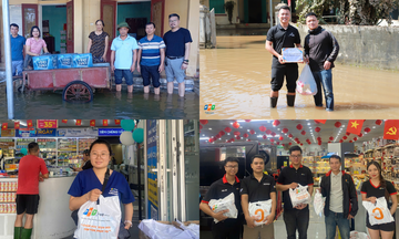 Người FPT ‘góp công, góp của’ tiếp sức đồng bào, đồng đội vượt lũ