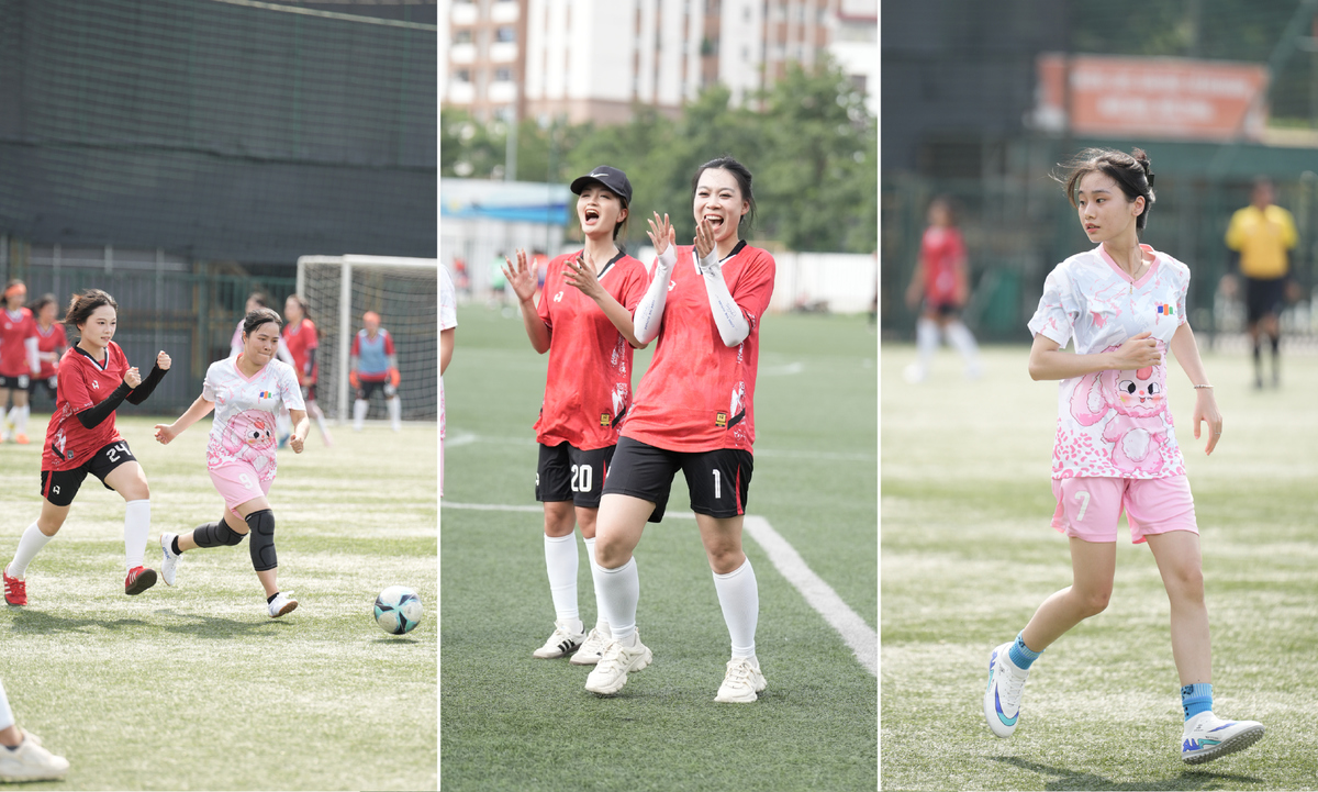 <p class="Normal" dir="ltr" style="text-align:justify;"> Ở diễn biến khác, trận tranh tài giữa FSOFT 1 và liên quân HODO nóng dần lên theo từng phút. Dưới sự dẫn dắt của HLV trưởng Thành Luân, các chị đẹp nhà Phần mềm nhanh chóng chiếm thế thượng phong. Cặp đôi Nguyễn Thị Thanh Thiên &lpar;số 11&rpar; và Nguyễn Diệu Linh &lpar;số 12&rpar; lần lượt lập công, khiến tuyến phòng thủ HODO không kịp trở tay. Trận đấu kết thúc với chiến thắng 2-0 ấn tượng dành cho FSOFT 1.</p> <p class="Normal" dir="ltr" style="text-align:justify;"> Cuộc gặp gỡ giữa FRT &lpar;áo hồng&rpar; và FSOFT 2 &lpar;áo đỏ&rpar; đem đến bầu không khí đậm chất “dưỡng sinh”. Trên sân, các tuyển thủ thi thoảng áp dụng chiến thuật “chạy đan xen đi bộ” để tranh thủ tút tát nhan sắc trước ống kính máy quay. Các em xinh nhà Phần mềm còn khiến khán giả “cười ra nước mắt” khi vô tư dùng tay đón bóng như những vận động viên bóng rổ chuyên nghiệp. Giống như mùa trước, FSOFT 2 tiếp tục chinh phục danh hiệu “Nữ hoàng thủng lưới” sau khi để thua 0-3 trước những cô nàng Bán lẻ.</p>