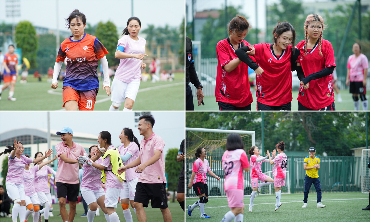 <p class="Normal" dir="ltr" style="text-align:justify;"> Trong khi đó tại bán kết cúp Bạc, nhà Viễn thông có cuộc tái ngộ “người quen” FSOFT 2. Quyết tâm không lặp lại “trứng ngỗng” ở vòng Tứ kết, nhà Cáo chủ động dâng cao đội hình nhằm gây áp lực lên những cô nàng nhà Phần mềm. Khác với đội bạn, FSOFT 2 đóng vai những “chill girls” dạo chơi trên sân cỏ. Giữ vững tinh thần “xinh trên hết - bóng để sau”, các em xinh chơi luật bóng né trên giải đấu môn thể thao vua. Kết quả, FTEL dễ dàng hạ đo ván FSOFT 2 với tỷ số 3-0.</p> <p class="Normal" dir="ltr" style="text-align:justify;"> Ở cặp đấu còn lại, HODO và FCI-Base cống hiến một trận cầu đầy kịch tính. Ngay từ những giây đầu, cả hai bên đều phô ra những kỹ năng của mình, không ai nhường ai tạo nên thế trận bất phân thắng bại. Khát khao bước tiếp vào Chung kết nhánh Bạc thúc đẩy các nữ cầu thủ sử dụng 100% công suất, “chiến” hết mình.</p> <p class="Normal" style="text-align:justify;"> <span>Trải qua 2 hiệp lưới thành im ắng, hai đội tiến vào lượt đá luân lưu - đặc sản của FPT Women’s Cup. Sau những cú sút đầy nỗ lực, các cô gái HODO giành chiến thắng với tỷ số luân lưu 2-0 đầy cam go. Liên quân FCI-Base “chốt sổ” danh hiệu Đồng giải Ba cúp Bạc cùng với FSOFT 2.</span></p>