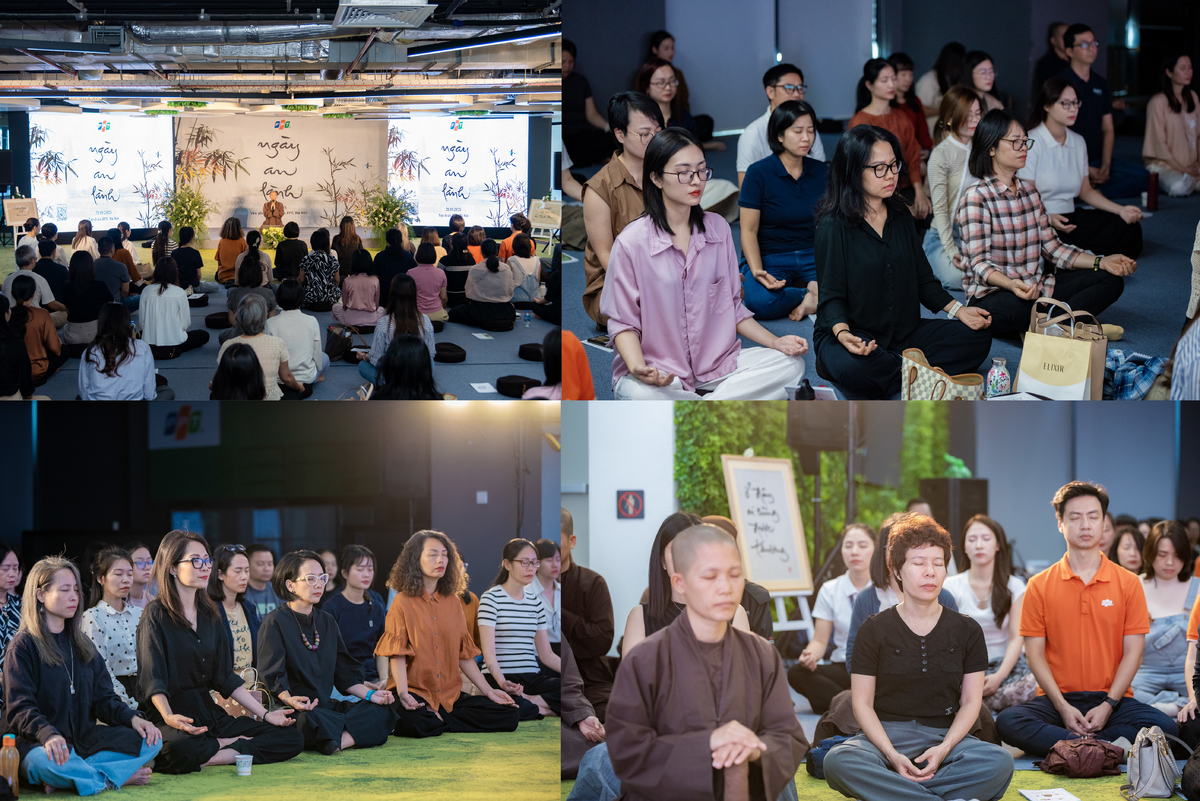 <p class="Normal" dir="ltr"> Thông qua bài pháp thoại “Nghệ thuật nuôi dưỡng thân tâm” từ thầy Đại Đồng, cán bộ tham dự được lắng nghe về bốn loại “thức ăn” nuôi dưỡng thân và tâm. Đó là đoàn thực, xúc thực, tư niệm thực và thức thực. Khi biết chọn lọc và nuôi dưỡng từng “thức ăn” ấy bằng chánh niệm, con người sẽ tìm thấy sự an lành và vững chãi trong chính đời sống thường ngày.</p> <p class="Normal" dir="ltr"> Bên cạnh đó, thầy nhấn mạnh rằng, với người làm lãnh đạo, việc trau dồi ba “cái đức” - Đoạn đức, Ân đức và Trí đức - là vô cùng quan trọng. Ba phẩm chất này hòa quyện, giúp người lãnh đạo giữ được sự vững chãi, dẫn dắt đội ngũ bằng tâm thế an lành và tỉnh thức.</p>