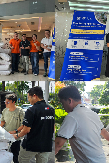Người FPT cả nước gói ghém yêu thương gửi về tâm lũ miền Trung