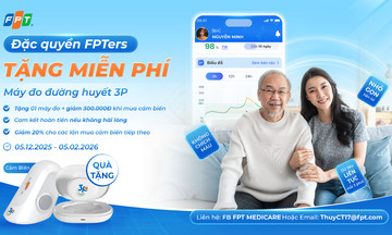FPT lần đầu triển khai đặc quyền tặng máy đo đường huyết 3P cho CBNV và người thân