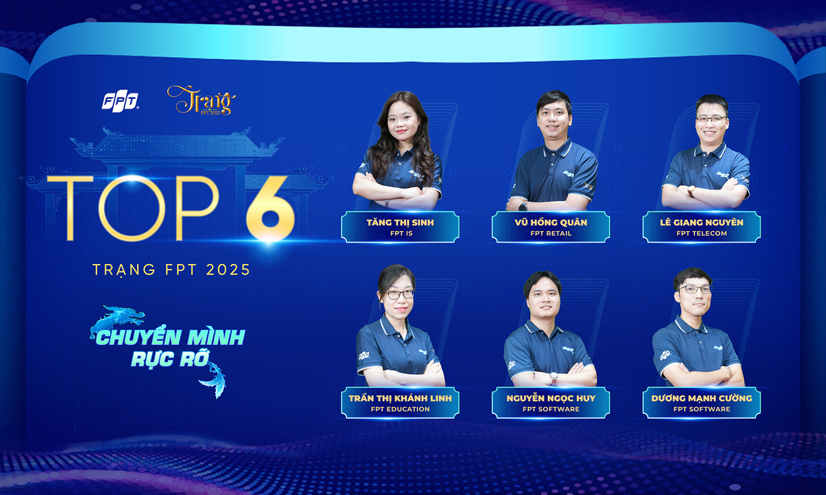 <p class="Normal" style="text-align:justify;"> Kết thúc phần thi tranh biện cá nhân, 6 gương mặt ưu tú sẽ tiếp tục đến với phần thi Đình diễn ra sáng 11/12. Đó sẽ là chặng cuối cùng để đến với danh hiệu Trạng nguyên FPT 2025.</p> <p class="Normal" style="text-align:justify;"> Đây cũng là phần thi khó khăn nhất, khi các sĩ tử sẽ phải sử dụng toàn bộ khả năng của mình để chứng tỏ bản thân trước hội đồng giám khảo "cứng rắn" nhất FPT, bao gồm Chủ tịch FPT Trương Gia Bình, thành viên Hội đồng Sáng lập FPT Đỗ Cao Bảo, Tổng giám đốc FPT Nguyễn Văn Khoa và Giám đốc Nhân sự FPT Chu Quang Huy.</p>