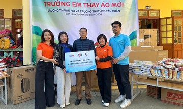 Quỹ Người FPT Vì cộng đồng 'thay áo mới' cho 4 trường học ở Sơn La