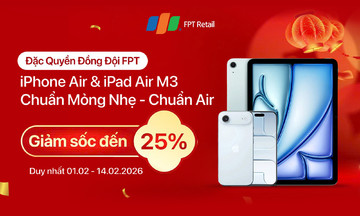 Đặc quyền từ FPT Shop: iPhone Air và iPad Air M3 với giá giảm sâu tới 25%