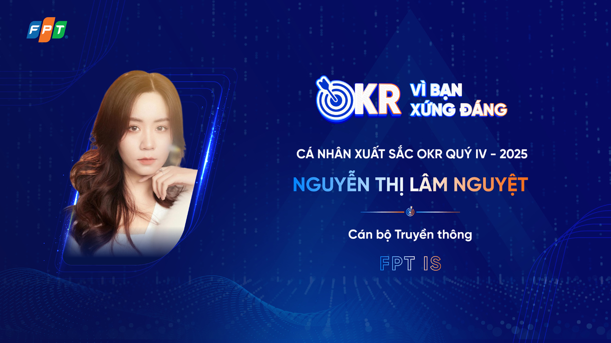 <p class="Normal"> <strong>Nguyễn Thị Lâm Nguyệt - Cán bộ Truyền thông, FPT IS</strong> bước vào quý IV với một OKR truyền thông mang tính “đánh trận” đúng theo nghĩa đen - hoạch định và thúc đẩy hình ảnh chuyên gia, chuyên sâu ngành của FPT IS trên PR và mạng xã hội &lpar;social&rpar;, trong bối cảnh nhiều sự vụ lớn cấp Chính phủ, quốc gia khiến nhịp tin bài tăng mạnh. Bộ mục tiêu vừa rộng vừa sâu, từ yêu cầu đảm bảo 100% hình ảnh và nội dung phát ngôn lãnh đạo, đến việc hoàn thành mục tiêu tỷ lệ 60% nội dung đăng trên social, đưa tin bài về NQ57 và công nghệ chiến lược đạt 50% tổng tin đối ngoại, đồng thời tạo được 3 chiến dịch hoặc nội dung chuyên sâu nổi bật trong kỳ.</p> <p class="Normal"> Kết quả ghi nhận cho thấy khả năng bám mục tiêu và triển khai kỷ luật của Nguyệt khi đạt 100% ở các hạng mục quan trọng, trong đó có đảm bảo hình ảnh và nội dung phát ngôn lãnh đạo. Với yêu cầu 3 chiến dịch hoặc nội dung chuyên sâu, kết quả đạt 2 chiến dịch cho thấy đây là phần việc cần tích lũy dài hạn và phụ thuộc rất lớn vào “độ chín” của câu chuyện cũng như nhịp phát triển sản phẩm, kinh doanh.</p> <p class="Normal"> Cách thức triển khai của Lâm Nguyệt mang tính hệ thống rõ ràng. Ở mục tiêu hoàn thành tỷ lệ tối thiểu 60% nội dung trên kênh social, chị xây dựng Content Framework theo sự vụ, thiết lập sẵn các format linh hoạt như quote, key takeaway, infographic để tăng tốc sản xuất và tối ưu tính khác biệt. Đồng thời, việc thúc đẩy booking hot page và social giúp gia tăng lan tỏa, tạo earned media từ các trang khác. Với mục tiêu tin bài NQ57 đạt 50% tổng tin đối ngoại, chị xây dựng bộ từ khóa social listening để theo sát tin tức và hoạt động đối thủ, tăng cường quan hệ báo chí tại sự kiện và tận dụng thêm vào thông tin FPT. Để đảm bảo 100% hình ảnh và phát ngôn, chị chủ động trao đổi với thư ký, trợ lý lãnh đạo, hoạch định lịch theo dõi và chuẩn hóa tasklist khi tham gia sự kiện.</p>