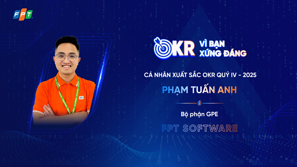 <p class="Normal"> <strong>Phạm Tuấn Anh, Bộ phận GPE &lpar;nhà Phần mềm&rpar; </strong>mang đến một câu chuyện OKR quý IV gắn công nghệ AI trực tiếp với năng lực triển khai trong bối cảnh thị trường công nghệ có nhiều biến động, áp lực tối ưu chi phí... Mục tiêu của Tuấn Anh tập trung vào việc sử dụng AI làm đòn bẩy để tăng năng suất và chất lượng với các yêu cầu cụ thể, gồm: 100% kỹ sư sử dụng AI, mở rộng ODC &lpar;Trung tâm Phát triển Phần mềm - Offshore Development Center&rpar; và triển khai thành công dự án Cloud đầu tiên. Đây là mục tiêu thách thức khi các dự án của bộ phận thường thuộc nhóm công nghệ có độ phức tạp cao, chu kỳ phát triển dài và nguồn kỹ sư giỏi khan hiếm. Kết quả cho thấy ODC đã duy trì chất lượng triển khai ổn định, không có phản hồi tiêu cực, đồng thời mở ra cơ hội hợp tác với các nhà mạng lớn tại châu Âu và Mỹ.</p> <p class="Normal"> Có được thành tích trên là nhờ Tuấn Anh đã tập trung xây nền tảng trước khi mở rộng. Anh đầu tư phát triển lớp “technical leader” &lpar;team quản lý kỹ thuật&rpar; đủ mạnh cả về năng lực công nghệ lẫn khả năng quản trị dự án, giúp đội ngũ tự tin gánh các dự án khó. Nguồn lực được điều phối linh hoạt để thích ứng với nhịp độ dự án và tình hình biến động nhân sự, trong khi tư duy làm sản phẩm được lan tỏa để kỹ sư hiểu rõ giá trị kinh doanh, giảm việc làm lại và tăng tinh thần trách nhiệm. AI được đưa vào công việc hàng ngày như một công cụ bắt buộc, qua đó giúp mục tiêu OKR trở thành động lực nâng cao năng lực thật của toàn bộ phận.</p>