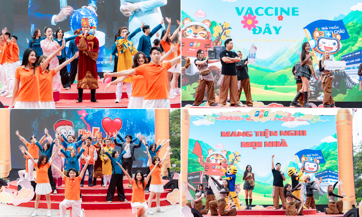 <p class="Normal" style="text-align:justify;"> Mở màn phần thi Sắc Hội, nhà Phần mềm mang đến tiết mục "Rồng thức giấc" kết hợp cùng phần visual mãn nhãn. Với hình tượng Rồng thiêng vươn mình, tiết mục không chỉ thể hiện khát vọng bay cao của công nghệ FPT mà còn làm nức lòng người xem với câu hát "Proud to be Fsofter" và câu slogan "chất lừ": "Công ty lên mâm, các anh lên đời, bọn mình lên lương".</p> <p class="Normal" style="text-align:justify;"> <span>Nhà Bán lẻ mang đến hình ảnh "Song Hổ" ấn tượng trong tiết mục "Retail vươn mình". Sự kết hợp giữa Hổ FPT Shop &lpar;sắc đen đỏ&rpar; và Hổ Long Châu &lpar;sắc xanh&rpar; tượng trưng cho sức mạnh cộng hưởng giữa công nghệ và y đức, khẳng định sứ mệnh chăm sóc sức khỏe toàn diện và mang tiện nghi đến cho mọi nhà.</span></p>