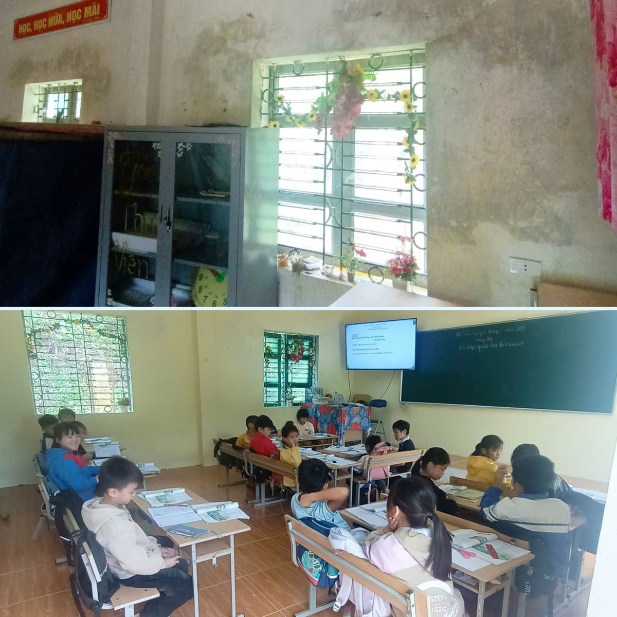 <p class="Normal"> Ông Vũ Hồng Trường, Hiệu trưởng trường Tiểu học và THCS Tân Xuân &lpar;Sơn La&rpar; cho biết, đơn vị nằm ở xã vùng 3 biên giới, quản lý hơn 1.000 học sinh tại 7 điểm lẻ. Sự hỗ trợ từ cộng đồng có ý nghĩa đặc biệt trong bối cảnh địa phương còn nhiều thiếu thốn.</p> <p class="Normal"> "Từ khi được hỗ trợ sơn sửa ba điểm lẻ, tỷ lệ chuyên cần của học sinh cũng được cải thiện, phụ huynh cũng yên tâm gửi con để đi nương rẫy", ông Trường bày tỏ sự xúc động khi được nhận tài trợ.</p>