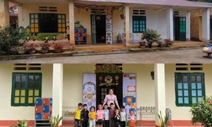 Người FPT diện 'áo mới' cho trường vùng khó