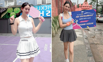 Hot girl nhà F 'reset' năng lượng trên sân pickleball