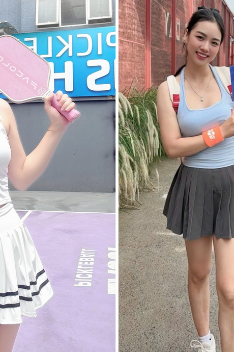 Hot girl nhà F 'reset' năng lượng trên sân pickleball