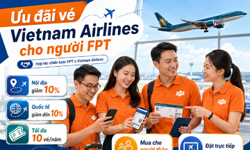 Bay cùng Vietnam Airlines, người FPT nhận đặc quyền giảm giá vé lên tới 10%