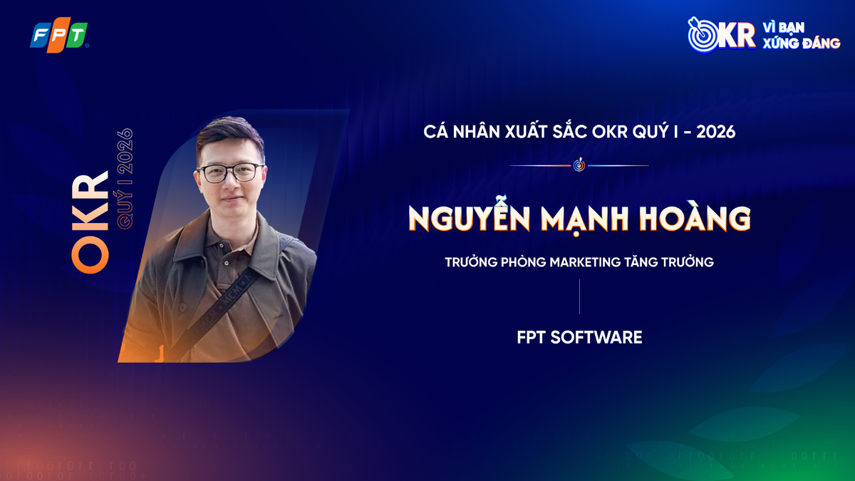 <p class="Normal"> Với <strong>Nguyễn Mạnh Hoàng -</strong> <strong>Trưởng phòng Marketing tăng trưởng </strong>đơn vị nhà Phần mềm, quý I không chỉ là câu chuyện hoàn thành mục tiêu, mà còn là minh chứng rất rõ cho việc những mục tiêu đủ thách thức có thể tạo ra động lực đổi mới mạnh mẽ đến mức nào. Trong vai trò Trưởng phòng Marketing tăng trưởng, anh cùng team đã chọn cách đi thẳng vào các giải pháp mới, đặc biệt là AI, để nâng hiệu quả công việc, cải thiện trải nghiệm người dùng và tạo ra giá trị thực cho cả nội bộ lẫn khách hàng. Từ việc tăng trưởng mức sử dụng SalesMate gần 40% theo tháng đến việc hoàn tất đồng bộ dữ liệu giữa Pardot và CC Tool, các kết quả đạt được không chỉ giúp tối ưu vận hành mà còn mở ra một cách làm mới cho marketing và sales tại nhà Phần mềm.</p> <p class="Normal"> Dấu ấn nổi bật nhất của Hoàng trong quý I nằm ở NLWeb, một sản phẩm rất mới trên thị trường, cho phép người dùng “trò chuyện” trực tiếp với website thay vì chỉ tìm kiếm và lướt đọc theo cách truyền thống. Chỉ trong vòng 1,5 tháng, team đã triển khai “end-to-end” để kịp timeline gấp rút, đưa sản phẩm lên website FPT Software và nhanh chóng thu hút hơn 2.500 người dùng với mức hài lòng trên 80%. Điều đáng giá ở NLWeb là nó không chỉ phục vụ nội bộ, mà còn mở ra một cách tiếp cận mới cho khách hàng bên ngoài, nơi công nghệ mới được đưa vào ứng dụng thực tế với tốc độ rất cao. Câu chuyện của Hoàng cho thấy khi mục tiêu được đặt đủ cao, nó không chỉ kéo con người đi xa hơn, mà còn buộc đội ngũ phải liên tục làm mới tư duy, thử nghiệm công nghệ mới và tạo ra giá trị khác biệt hơn cho thị trường.</p>