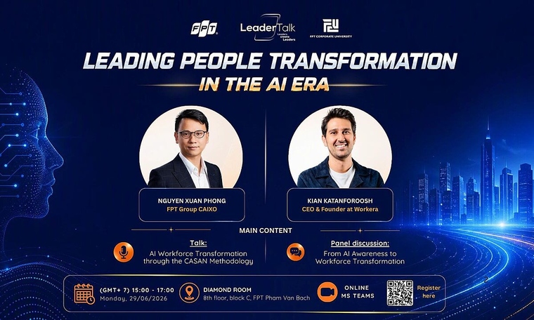 CAIXO FPT cùng CEO Workera bàn cách dẫn dắt đội ngũ trong kỷ nguyên AI