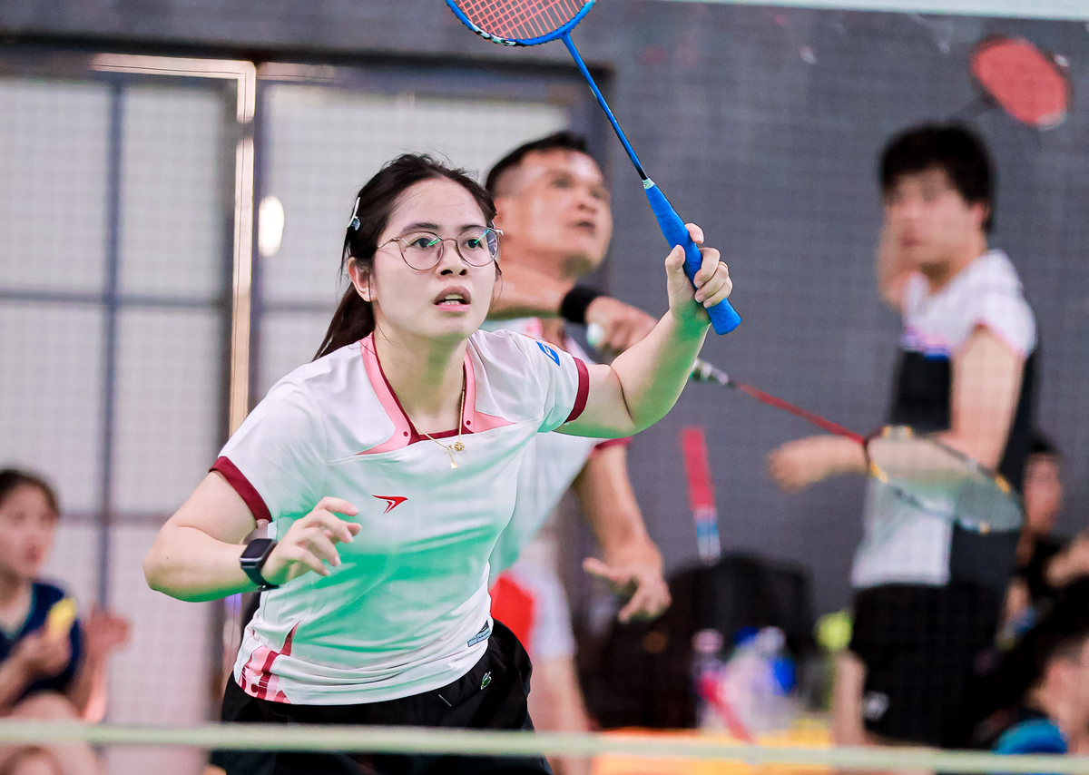 <p class="Normal"> Bùi Thị Hải Yến với gương mặt tỏ rõ sự tập trung cao độ.</p>