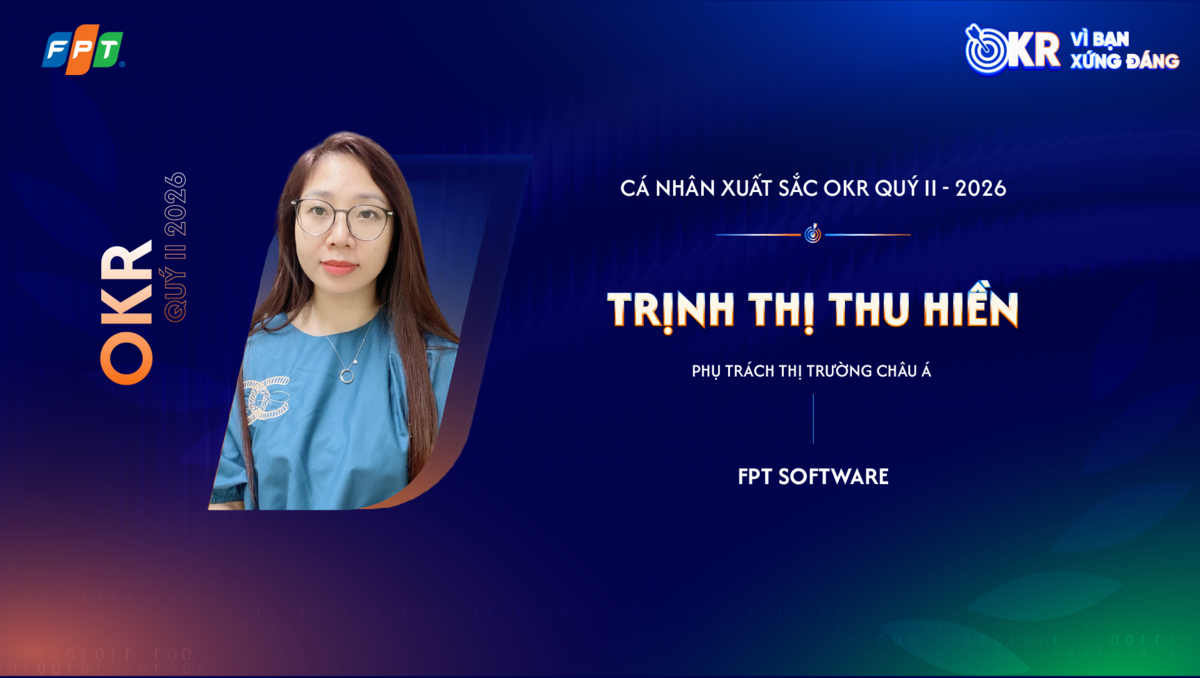 <p class="Normal"> Tại FPT Software,<strong> Trịnh Thị Thu Hiền - Phụ trách thị trường châu Á</strong> theo đuổi mục tiêu đưa ảnh hưởng của Trung tâm Giải pháp và Kinh doanh AI &lpar;AI1&rpar; lan rộng tại thị trường Hàn Quốc và Nhật Bản, nơi khách hàng vốn quen với mô hình cung cấp nhân lực giá thấp. Chị tập trung chuyển câu chuyện bán hàng từ chú trọng nguồn lực sang tối ưu giải pháp, đồng thời trực tiếp dẫn dắt các chương trình làm việc với lãnh đạo khách hàng.</p> <p class="Normal"> Với Flezi Galaxy, chị xây dựng cơ hội kinh doanh &lpar;pipeline&rpar; đạt 32,2 triệu USD, trong đó đạt 7,5 triệu USD giá trị thắng mới và khoảng 6,3 triệu USD doanh thu từ các dịch vụ AI Services. Hiền trực tiếp chuẩn bị nội dung, tổ chức workshop, demo và phối hợp cùng Account Manager &lpar;quản lý khách hàng&rpar; Nhật để chinh phục khách hàng lớn nhất của Nhật trong nhiều lĩnh vực khác nhau như Logistics, Trading, Automotive, Manufacturing... Cách quản trị “pipeline” minh bạch và bám sát hành trình ra quyết định của chị đã giúp mở rộng tập khách hàng chiến lược, đồng thời nâng vị thế sản phẩm AI của nhà Phần mềm trên thị trường quốc tế.</p>