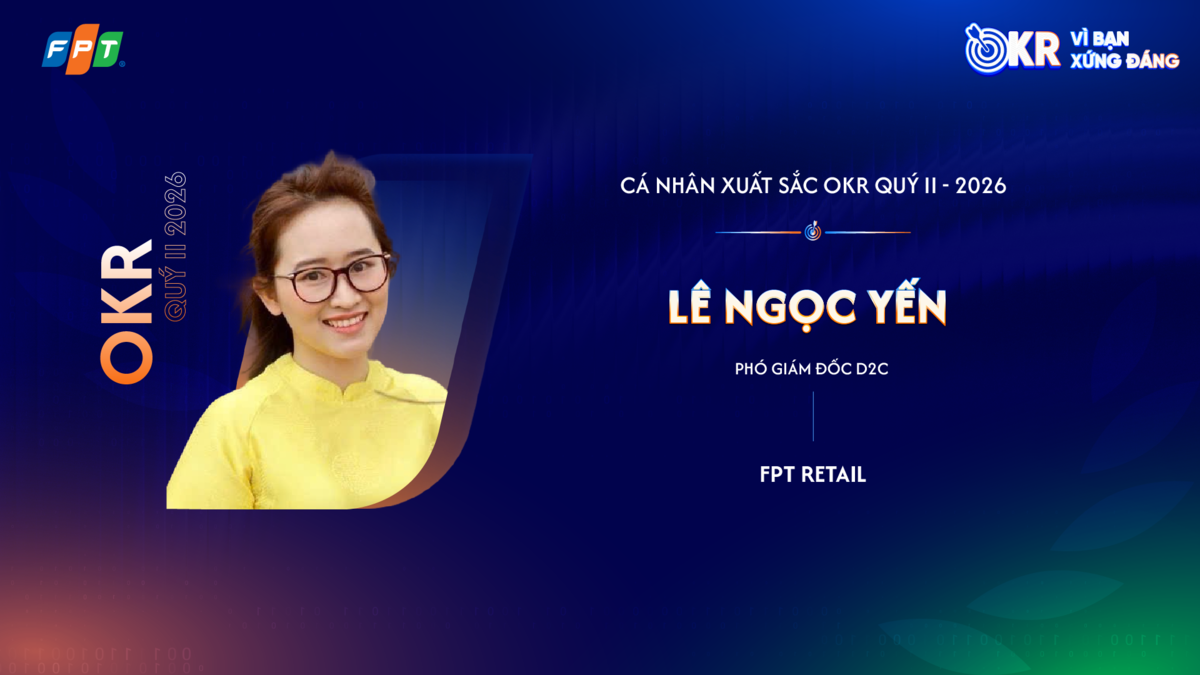 <p class="Normal"> Giữa quý II, mục tiêu doanh số D2C &lpar;FPT Retail&rpar; được nâng từ 123 tỷ đồng lên 165 tỷ đồng, trong khi mô hình còn mới, đội ngũ mỏng và nhiều quy trình chưa được thiết kế đồng bộ. <strong>Phó Giám đốc D2C Lê Ngọc Yến</strong> đã chọn cách “Validate trước, Scale sau”, thử nghiệm nhanh các ngành hàng, trực tiếp tìm kiếm đối tác và kết nối các đơn vị ngành hàng, kho vận, marketing, vận hành.</p> <p class="Normal"> D2C kết thúc quý với 183,6 tỷ đồng doanh thu, đạt 111% kế hoạch thách thức. Đáng chú ý, khoảng 150 tỷ đồng đến từ hàng riêng &lpar;sản phẩm FPT Shop chưa từng kinh doanh&rpar; và vùng trắng &lpar;khu vực chưa có shop offline&rpar;, tạo ra nguồn thu mới thay vì cạnh tranh với mảng hiện hữu. Team thử nghiệm 36 thương hiệu và đưa mô hình điện máy Dropship vào vận hành, qua đó mở thêm không gian tăng trưởng số và đặt nền tảng cho việc nhân rộng D2C tại FPT Shop.</p>