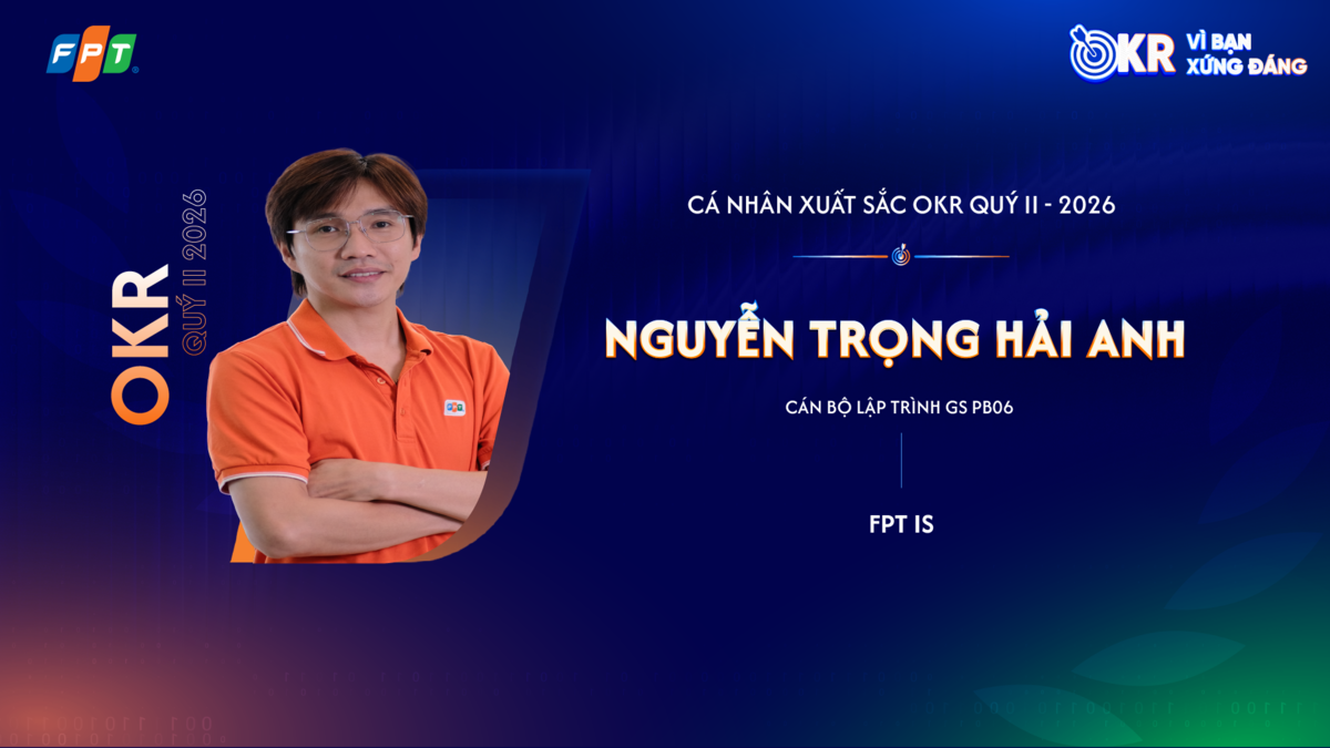<p class="Normal"> <strong>Cán bộ lập trình Nguyễn Trọng Hải Anh</strong> nhận mục tiêu triển khai toàn trình dự án phần mềm hỗ trợ soạn thảo văn bản quy phạm pháp luật cho Bộ Tư pháp với chỉ một nhân sự đảm nhiệm các vai trò phân tích, thiết kế, phát triển và kiểm thử. Thách thức nằm ở việc duy trì tốc độ gần 10 tháng nhưng vẫn bảo đảm chất lượng của một dự án “greenfield” &lpar;dự án xây dựng mới từ đầu&rpar; phức tạp.</p> <p class="Normal"> Anh xây dựng kho tài liệu nghiệp vụ và kiến trúc làm nguồn ngữ cảnh duy nhất, để AI phân tích, đề xuất kế hoạch, sinh mã và hỗ trợ kiểm thử, trong khi con người giữ vai trò quyết định kiến trúc và kiểm soát chất lượng. Hai giai đoạn được hoàn thành trước hạn, 88 hạng mục lớn được bàn giao qua 1.831 lần cập nhật mã nguồn. Mô hình một lập trình viên kết hợp AI của anh hiện tiếp tục được nhân rộng sang các dự án dịch vụ công khác.</p>