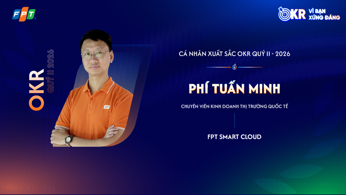 <p class="Normal"> <strong>Chuyên viên Kinh doanh Thị trường Quốc tế </strong><strong>P</strong><strong>hí Tuấn Minh &lpar;FPT Smart Cloud&rpar;</strong> đặt mục tiêu tìm kiếm thêm khách hàng có nhu cầu về hạ tầng AI của FPT trong bối cảnh thương hiệu còn cần thêm thời gian để xây dựng niềm tin tại thị trường Mỹ. Anh tận dụng mạng lưới hình thành từ các sự kiện quốc tế, bám sát nhu cầu khách hàng và duy trì trao đổi liên tục theo múi giờ đối tác.</p> <p class="Normal"> Từ hợp đồng ban đầu trị giá triệu đô trong một năm với “startup” kỳ lân nổi bật hàng đầu trong lĩnh vực AI tạo sinh 3D, anh cùng đội ngũ đã mở rộng quy mô hạ tầng gấp ba lần và thời hạn hợp tác gấp đôi chỉ sau một tháng, nâng tổng giá trị lên gấp 6 lần. Đây là hợp đồng lớn nhất của mảng FPT Cloud tại thời điểm ghi nhận, góp phần nâng hiệu suất sử dụng cụm AI Factory tại Nhật Bản và mở rộng vị thế FPT với khách hàng công nghệ quốc tế.</p>