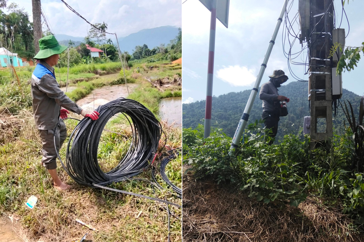 <p class="Normal" style="text-align:justify;"> Nhìn lại những tấm hình chụp cùng đồng đội, Chu Văn Quyến lại nhớ đến những chuyến đi dây, kéo cáp giữa núi rừng Hà Giang &lpar;nay là tỉnh Tuyên Quang&rpar;. Ở nơi địa đầu Tổ quốc, đường đèo dốc đứng và thời tiết "vượt nắng thắng mưa" luôn là bài toán khó cho việc di chuyển lẫn thi công. Dù địa hình gian khó, anh em Viễn thông FPT chi nhánh Hà Giang vẫn kiên trì bám bản, cẩn trọng nối từng tuyến cáp để mang kết nối Internet ổn định đến với từng gia đình, giúp khoảng cách địa lý của bà con vùng cao ngày một thu hẹp.</p>