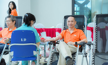 Anh Hoàng Trung Kiên: 'Hiến máu nên được khuyến khích để mọi người có thêm sự chia sẻ với nhau'