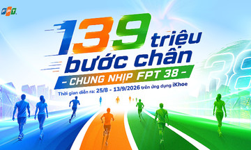 Kích hoạt iKhoe trên myFPT Next, người FPT cùng chinh phục 139 triệu bước chân