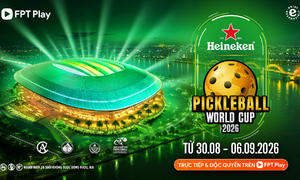 FPT Play độc quyền phát sóng giải Pickleball World Cup 2026 diễn ra tại Đà Nẵng