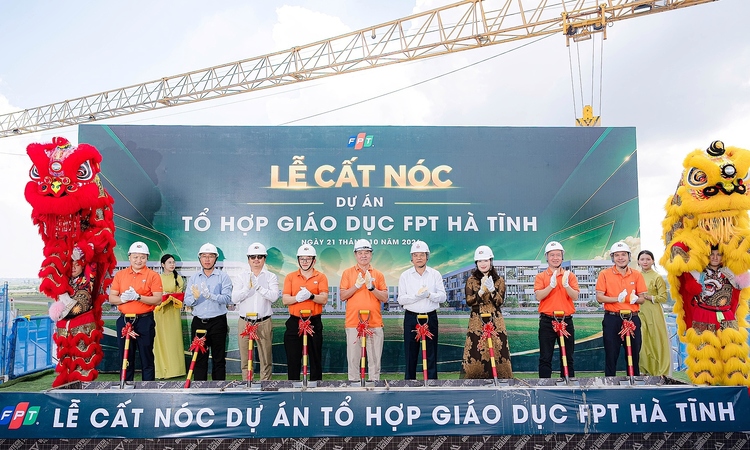 FPT cất nóc tổ hợp giáo dục tại Hà Tĩnh, dự kiến đón học sinh vào 2027